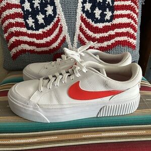 Nike White Leopard Sneakers